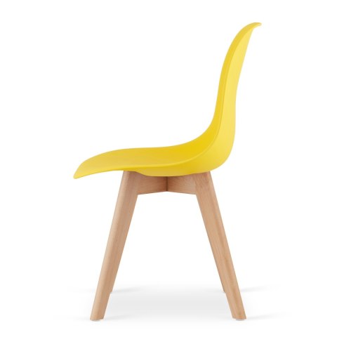 Krzesło KITO żółte / nogi naturalne x 2