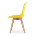 Krzesło KITO żółte / nogi naturalne x 4