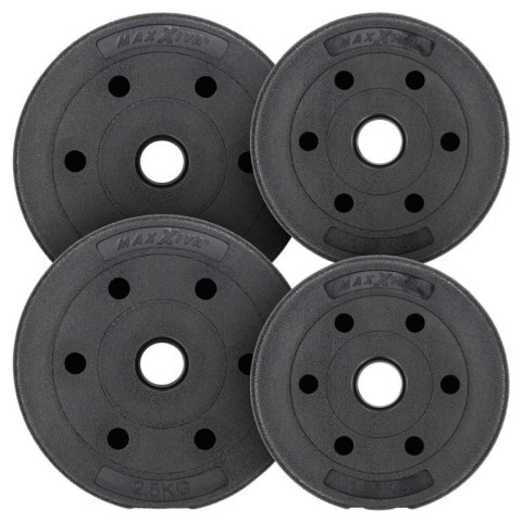 MAXXIVA Zestaw obciążników 7,5 kg, cement, czarny, 4szt