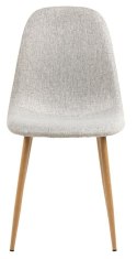 Krzesło Celia szare jasne/ naturalne