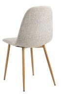 Krzesło Celia szare jasne/ naturalne