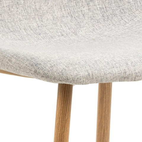 Krzesło Celia szare jasne/ naturalne
