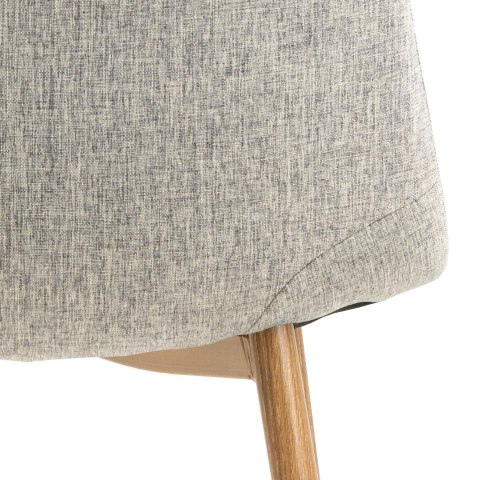 Krzesło Celia szare jasne/ naturalne