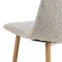 Krzesło Celia szare jasne/ naturalne
