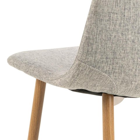 Krzesło Celia szare jasne/ naturalne
