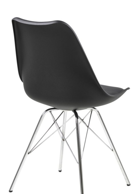 Krzesło Eris PP czarne/chrom
