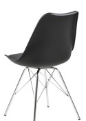 Krzesło Eris PP czarne/chrom