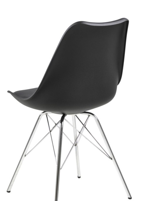Krzesło Eris PP czarne/chrom