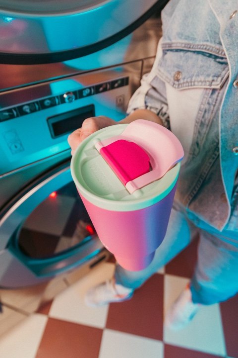 Kubek termiczny ze słomką Kambukka Rio Tumbler 950ml, Bubblegum Mint