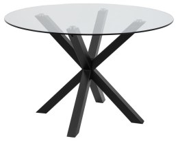 Stół Heaven 119 cm okragły czarny/