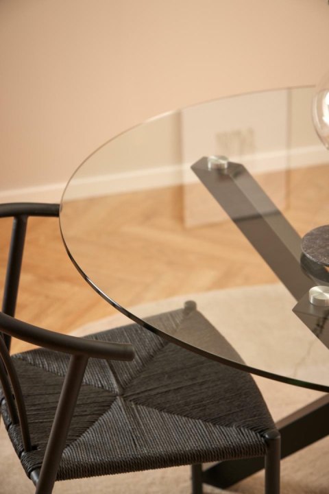 Stół Heaven 119 cm okragły czarny/