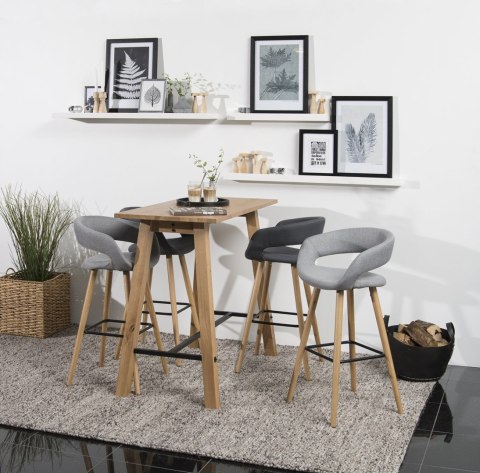 Stołek barowy Grace low light grey