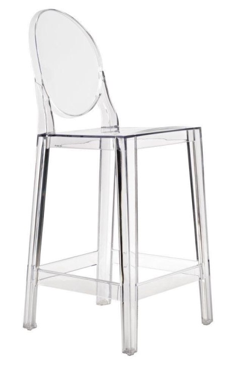 Stołek barowy Viki transparentny 65cm