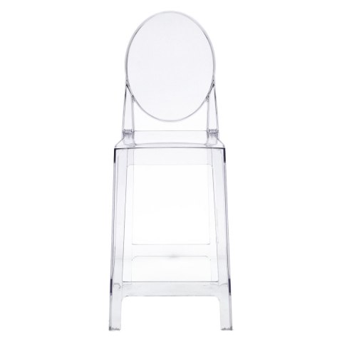 Stołek barowy Viki transparentny 65cm