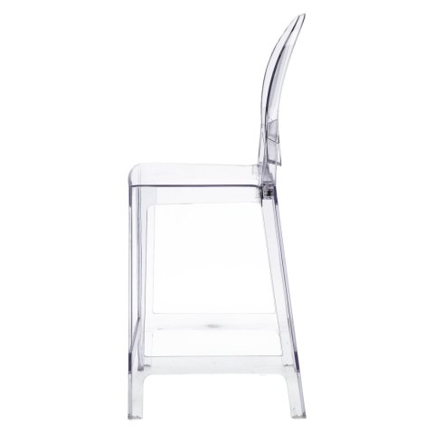 Stołek barowy Viki transparentny 65cm