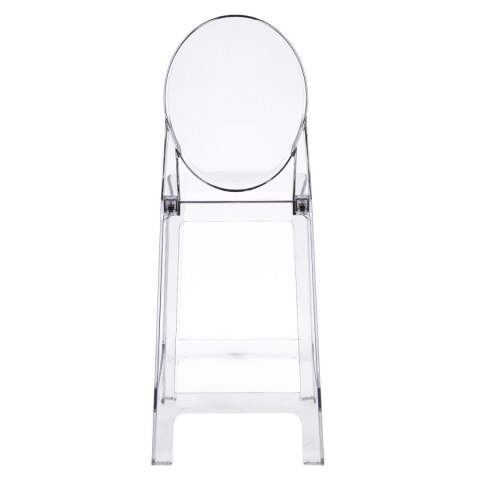 Stołek barowy Viki transparentny 65cm