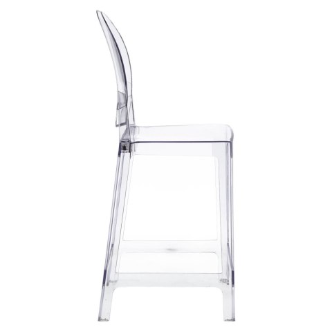 Stołek barowy Viki transparentny 65cm