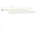 Automatycznie zwijana markiza, LED i czujnik wiatru, 400x300 cm