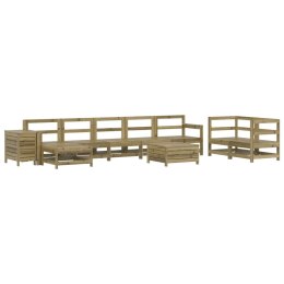 VidaXL 10-cz. zestaw wypoczynkowy do ogrodu, impregnowana sosna