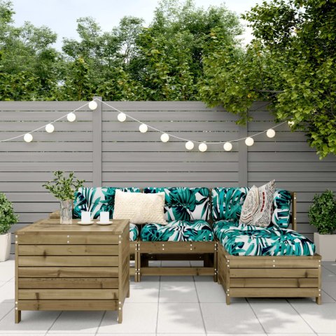 5-cz. zestaw mebli ogrodowych, impregnowane drewno sosnowe