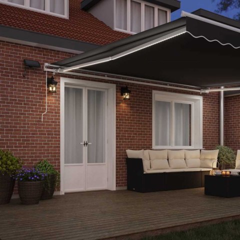 Rama markizy Ze LED Lights Biały 450 × 350 cm Aluminium