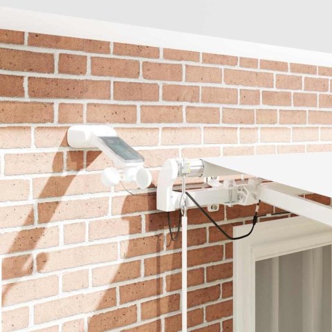 Markiza zwijana Biały 350 x 250 cm Poliester i Metal