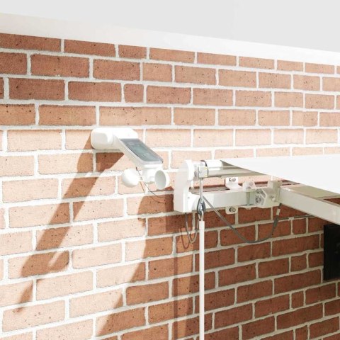 Markiza zwijana Biały 450 × 300 cm Poliester i Metal