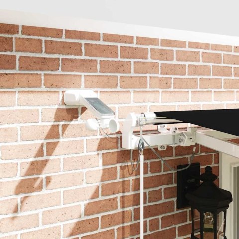 Markiza zwijana Czarny 400 × 300 cm Poliester i Metal