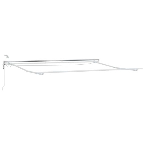 Markiza zwijana Czerwony 400 × 300 cm Poliester i Metal