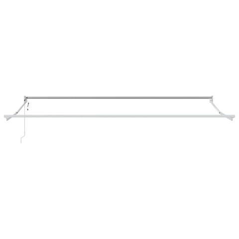 Markiza zwijana Czerwony i Czarny 350 x 250 cm Tkanina i Stal