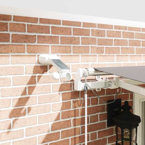 Markiza zwijana Jasnoszary 400 × 300 cm Poliester i Metal