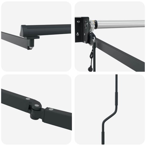 Markiza zwijana Pomarańczowy i brązowy 350 x 250 cm