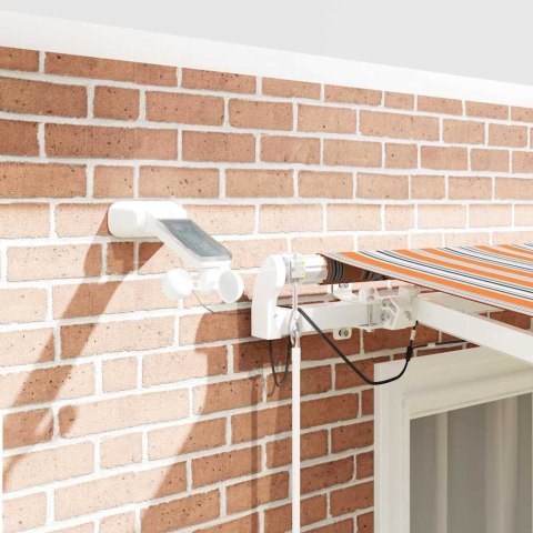 VidaXL Markiza zwijana Wielokolorowe 350 x 250 cm Poliester i Metal