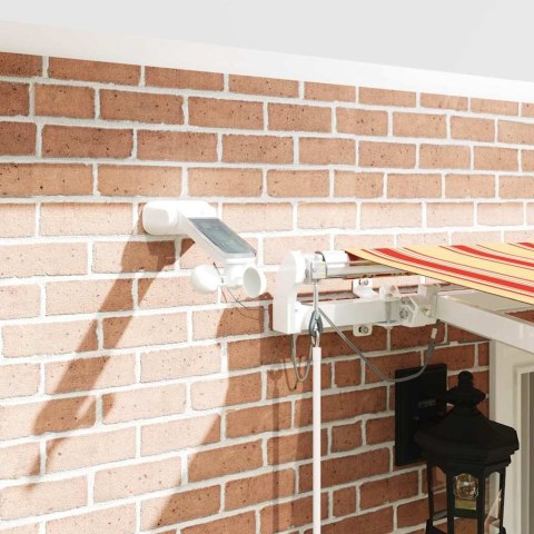 Markiza zwijana Ze LED Lights Żółty i pomarańczowy 400 × 300 cm