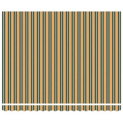 Markiza zwijana Zielony i Żółty 400 × 300 cm Poliester i Metal