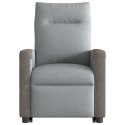 Podnoszony fotel masujący, elektryczny, rozkładany, jasnoszary
