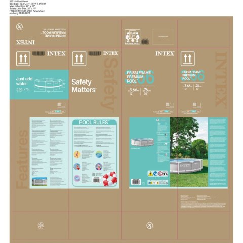 Basen Demontowalny Intex 26710NP 366 x 76 cm