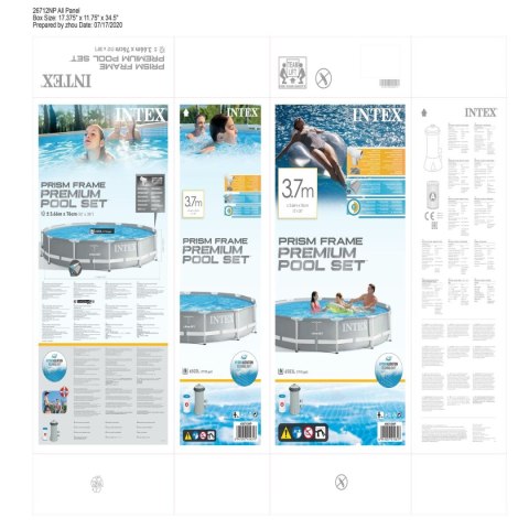 Basen Demontowalny Intex 26712 366 x 76 cm Urządzenie do czyszczenia basenów