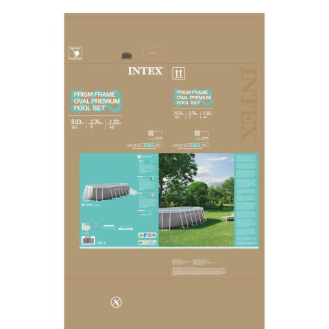 Basen Demontowalny Intex 26796NP 503 x 274 x 122 cm