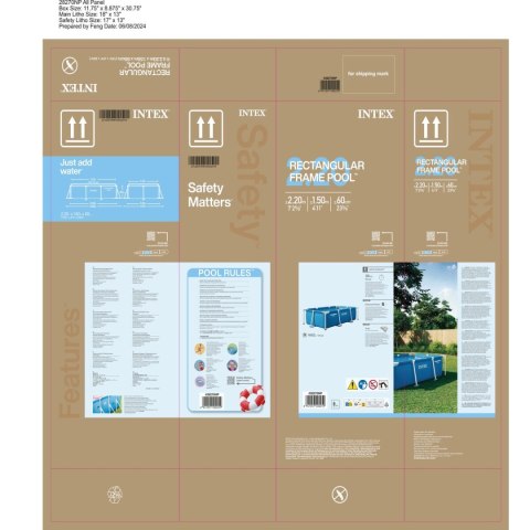 Basen Demontowalny Intex 28270NP 220 x 150 x 60 cm 1662 L