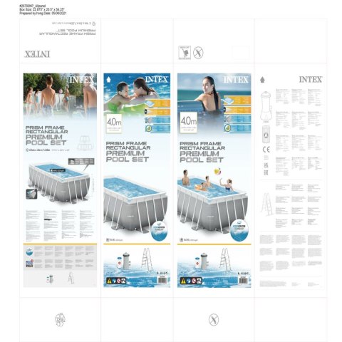 Basen Demontowalny Intex 8.418 l Prostokątny 400 x 200 x 122 cm