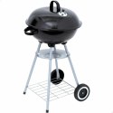 Grill Węglowy na Kólkach Aktive 46 cm Okrągła Czarny Z pokrywką