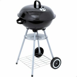 Grill Węglowy na Kólkach Aktive 46 cm Okrągła Czarny Z pokrywką