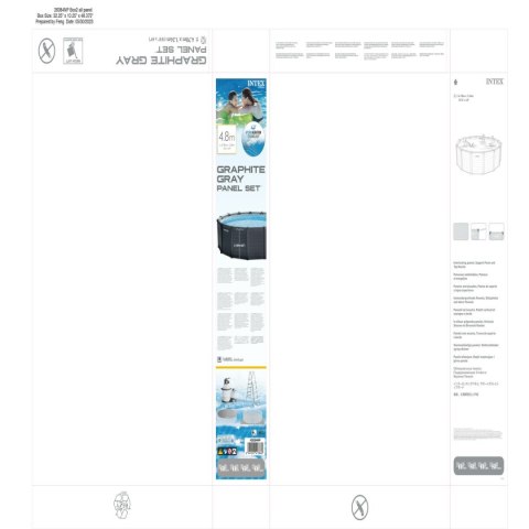 Okrągły Basen z pompą Filtrującą Intex 478 x 124 cm 16.500 l Okrągła