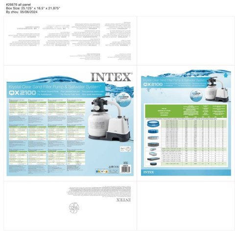 Urządzenie do czyszczenia basenów Intex Filter Pump 32000 L