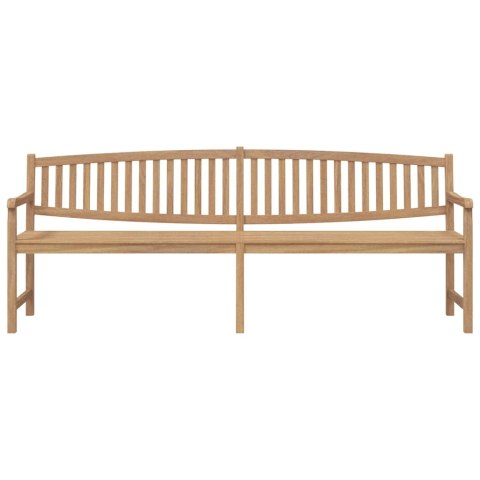 Ławka ogrodowa, 228x59,5x90 cm, lite drewno tekowe