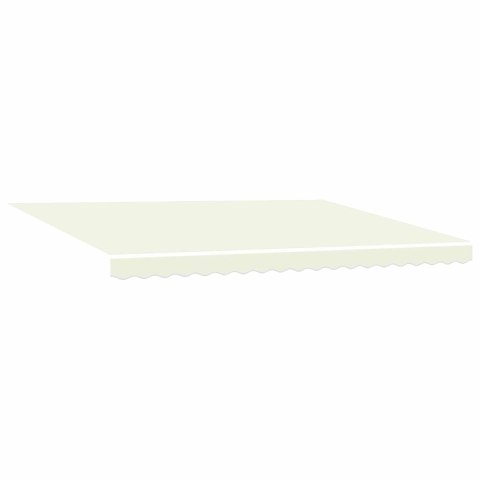 Markiza zwijana Kremowy i szary 400 × 300 cm Canvas i Aluminium