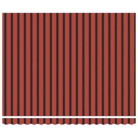 Markiza zwijana Pomarańczowy i Czarny 400 × 300 cm