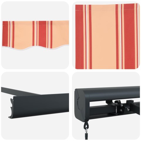 Markiza zwijana Żółty i pomarańczowy 400 × 300 cm