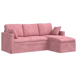 Sofa Różowy 198 x 134 x 80 cm Aksamit